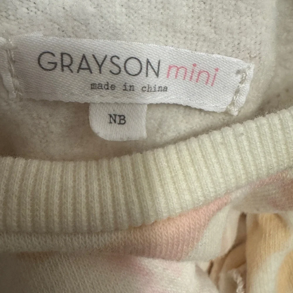 Grayson Mini Newborn Charming Ruffle Sleeve Kids Dress - Cream, Pink, and Purple